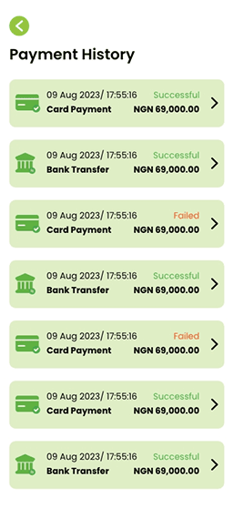 Payment History